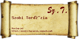 Szobi Terézia névjegykártya